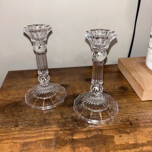 Elegant Glass Candle Holders